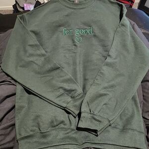 Gildan Green Women's Crew Neck Sweater